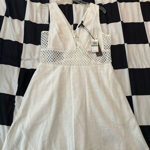 Dolce Vita White V-Neck Dress